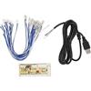 Generic Encoder USB Opzione Conveniente Nessun Ritardo Plug and Play per PC Mame Fight Stick Joystick e Pulsanti Sanwa