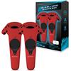 Hyperkin Manette VR - Pack de 2 Housses - Gelshell - Rouge - HTC Vive - [Edizione: Francia]