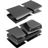 Generico Copertura Piastre di caso per PS5 PRO Optical Drive versione Console, ABS sostituzione Faceplate copertura della pelle del guscio rotto sostituisce piastre di copertura laterali Shell (Nero)