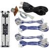 SJ@JX Arcade Game 2 Player USB Encoder Board Macro Command Zero Delay Gamepad Button Joystick Controller for Nintendo Switch PC PS3 Raspberry Pi Windows