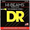 DR Strings Hi-Beam Round Core Bass Medium Short Scale | nucleo rotondo, in acciaio inox, suono brillante, molto sostenuto, made in USA