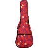 Surwin Borsa Ukulele Soprano Custodia Ukulele 21 23 26 Pollici con Imbottitura Cinghie Regolabile Maniglia per il Trasporto, Imbottitura Spessa e Custodia (rosso,26 pollici)