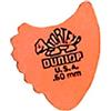 Jim Dunlop Dunlop Plettri Tortex Fin, 0.60 mm, Pacco da 72 Pezzi