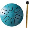 Generico Tamburo a Pioggia per Esterno, Tamburo con Lingua in Acciaio 3 Pollici 6 Note con Bacchette, Strumento a Tamburo a Pioggia, Strumenti di Guarigione del Suono per Educazione Musicale Meditazione Yoga