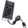 Qcwwy Pickup EQ per Chitarra Classica con Controlli EQ a 4 Bande (BASS, MIDD, TREB, PRES), Vano Batteria per una Lunga Durata di Riproduzione, Adatto per Chitarre Classiche e
