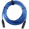Pronomic Stage XFXM-Blue-10 Cavo Microfono XLR 10 m Metallic Blue | Connettori: XLR femmina 3 poli ? XLR maschio 3 poli, Lunghezza: 10m, Sezione conduttore: 0, 226 mm², Rame privo di ossigeno