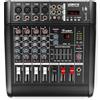 Vonyx AM5A Mixer Audio a 5 canali con amplificatore e DSP/BT/SD/USB / MP3, Nero