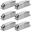 LIGHTAOTAO Rullante Drum Lug Set 6 Pezzi in Metallo Argento, Doppio End | Supporto Stabile, Installazione Facile, per Bass Drum e Drum Set, Connettori Professionali di Ricambio