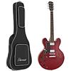 Hartwood Revival Semi Acoustic Guitar Left Handed con borsa morbida