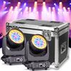 Osusuent 2 Unità 19x15W Teste Mobili LED Beam Con Fly Case Flight Case Wash Zoom Effetto Luce Discoteca Proiettori