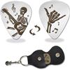 arricraft Plettro per Chitarra In Acciaio Inossidabile Da 1 pezzo arricraft, Suonare Scheletri Rock e Gesti Plettri Plettri Basso Gotico Plettri Regali Musicali per Musicista Chitarrista Chitarrista