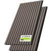 Aufun Set di 2 pannelli acustici in legno fonoassorbente, autoadesivi, 120 x 60 cm, motivo pannelli da parete in legno su feltro acustico, parete a lamelle per soggiorno, ufficio, guardaroba (teak)