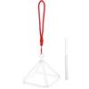 SOLUSTRE Set Piramide di Quarzo per Meditazione e Yoga con Bacchetta, Strumento Percussivo per Rilassamento Profondo e Meticolosamente Accordati