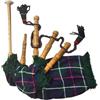 Tartancity Cornamusa giocabile per bambini, dimensioni junior in palissandro con copertura Mackenzie o tartan verde irlandese, cornamusa per principianti per bambini, stile scozzese e irlandese (MacKenzie)