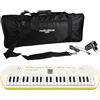 MusicalStore2005 Kit Mini Tastiera Scolastica SA-80 Bianca: Include Tastiera Mini 44 Tasti con 100 Toni e 50 Ritmi, Custodia Protettiva Versatile e Alimentatore Compatibile by MusicalStore2005
