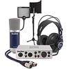 SubZero Home Studio Bundle Di Registrazione Interfaccia audio USB con microfono per PC e Mac