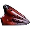 LJERFSW Ocarina A Tre Canne AC Strumento A Fiato Professionale Per Esercitazioni Strumento Ocarina Professionale(Red brown)