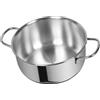 Metalsomma Pentola induzione, Casseruola 28 cm, Acciaio Inox