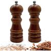Paluplus 2 Macina Sale e Pepe Manuale in Legno, Misura 5x14,5 cm, Macinapepe con Rotore a Grana Regolabile, Design Elegante e Funzionale, Dosatore per Pepe, Sale, Spezie, Erbe -2375C