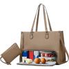 Generico Borsa Tote per Laptop,Termica con Scomparto per Pranzo - Borse alla per Lavoro | per Telefono, Tablet, Libro, Cibo, Bevande, Università, Scuola, Viaggi, Outdoor, Affari e Viaggi su Strada