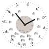 MagiDeal Orologio Da Parete con Note Musicali, Orologio Da Parete Decorativo con Note Musicali, Silenzioso, Senza Ticchettio, per Cameretta Dei Bambini, Studio, 30 centimetri