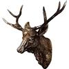Sharplace Scultura Animale 3D per Parete, Elegante Decorazione da Appendere, Ottone Colore