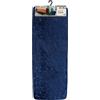 LiKeKa® Tappeto da bagno, morbido tappetino da bagno, antiscivolo e lavabile in lavatrice, con memory foam e microfibra in poliestere, 45 x 120 cm (blu navy)
