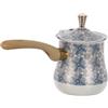 VICASKY Caffettiera Turca in Acciaio Inox 720 Ml, Macchina per Caffè Turco e Scaldalatte da Fornello, con Manico in Legno, Compatibile Induzione, per Uso Domestico e Preparazione Caffè