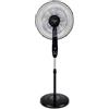 Lar.el Ventilatore a Piantana con Telecomando MOD. MADDY, 60W, 5 Pale, 3 Velocità, Timer Programmabile, Console Touch Screen, Oscillante, Altezza 140 cm, Colore Nero