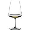 Riedel Winewings - Bicchiere da vino Riesling con gambo singolo, colore: trasparente