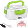DISCORAMA® - SCALDAVIVANDE PER AUTO 12V ELETTRICO PORTATILE PORTAVIVANDE TERMICO LUNCH BOX PRANZO UFFICIO LAVORO