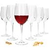 Bormioli Rocco Bormioli 6 bicchieri da vino Premium 470 ml I cristallo I 23,5 x Ø 8,5 cm I Calici da cocktail I Eleganza per uso universale I Manico infrangibile e bordi sottili, peso ridotto