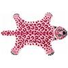 Plancholo Tappeto con stampa leopardata in finta pelliccia, 0,7 x 1,1 m, adatto per camera da letto e soggiorno, decorazione occidentale, in finta pelliccia, colore rosa