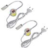 Cerlingwee Lampada da Lavoro per Macchina da Cucire, Lampada da Lavoro Flessibile a Collo di Cigno a LED da 2 Pezzi con Base Magnetica Lampada da Lavoro Magnetica Portatile (Normative