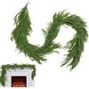 Generic Ghirlanda di cedro finto - Forniture per feste di Natale - Spessore porta invernale in pino cedro ghirlanda | per portici interni, caminetti, porta d'ingresso, soggiorno, parete del giardino