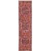 RugVista Georgia Oriental, Tappeto, Orientali, 80 x 300 cm, Rettangolare, Pelo corto, Soggiorno, Camera da letto, Cucina, Corridoio, Lavabile in lavatrice, Rosso/Rosa
