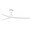 FARO BARCELONA Faro MARINE Ventilatore da soffitto CC medio bianco IP44 a 6 velocità