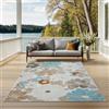 the carpet Porto Outdoor Tappeto, Robusto, Design moderno, Resistente alle intemperie e ai raggi UV, Ideale per balcone, terrazza, giardino d'inverno, cucina e sala da pranzo, Multi-1, 120 x 160 cm