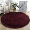 PALVIT - Tappeti rotondi per camera da letto, bagno, soggiorno, cucina, 140x140 cm, morbidi, soffice, antiscivolo, tappeto rotondo, non perde peli, tappeto shaggy lavabile in lavatrice, zerbino per