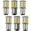 AILEMING Ba15d AC / DC 12-24V 56- 2835SMD Lampadina LED Super Luminosa (Bianco caldo, 6 Pezzi)