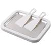 Generic Macchina per gelato istantaneo, piastra in acciaio inox, 10,24 x 8,2 cm, kit per gelato arrotolato, strumento per dessert, piastra di congelamento efficiente, per casa, cucina, feste, picnic, eventi