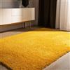 benuta Basic Tappeto salotto a pelo alto Sohari - Giallo 133x190 cm - Minimalista - Morbido lavabile - Camera letto, corridoio, sala pranzo, soggiorno - Pavimento riscaldato