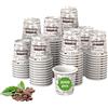 bioexxe Bicchierini Caffè Carta 2000 Pz da 75ml - Bicchieri Caffe Biodegradabili da 75ml - Bicchieri Caffe Carta Resiste a Bevande Fino ai 85/90 gradi - Monouso Ecologici Bio (bianchi)