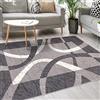 Mazovia Tappeto Moderno - Morbido Pelo Corto - Tappeto da Salotto Oeko-Tex - Tappeto per Ingresso Camera, Da Letto, Cucina, il Soggiorno - Collezione ATENA - Grigio 180 x 250 cm
