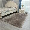 KXCR Tappeto Super Morbido Tappeto Imitazione Lana Soggiorno Tappeti Soffice Lavabile Moderno Tappeto Pelo Lungo Carpet Per Camera Da Letto, Tappetino Per Divano (Color : Gray, Size : 40 * 60cm)
