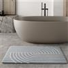 Wecon Home Hilda - Tappeto da bagno moderno retrò con retro antiscivolo, certificato Standard 100 by Oeko-TEX & lavabile in lavatrice - Morbido, facile da pulire e elegante per il bagno (80 x 150 cm