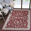 Mazovia Tappeto Salotto Moderno Pelo Corto - Tappeti Moderni Soggiorno - Tappeti Camera da Letto - Tappeti Salotto Grandi Dimesnioni - Motivo Orientale - Rosso - 140x200 cm