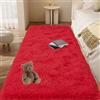 GOUTUI Tappeti Grandi Dimensioni 170 x 220 cm Parte Inferiore Antiscivolo Tappeti Salotto Shaggy Moderno Soffice e Super Morbido Adatto per Soggiorno Camera da Letto e Cameretta, Rosso