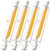 ZJZG R7S LED 118mm Dimmerabile, Lampadine a LED R7S 118mm 20W Equivalenti a 200W Lampadine Alogene, Lampadina R7S LED 118mm Bianca Calda 3000K 2000LM, Alta luminosità Nessun Sfarfallio, 4 Pezzi
