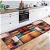 Siunwdiy Tappeti Runner Tappeto Passatoia Corridoio Carpet classico Stile vintage Tinta Unita Tappeto Lungo Corridoio Capezzale Ingresso, Taglia Personalizzabile,40X60CM